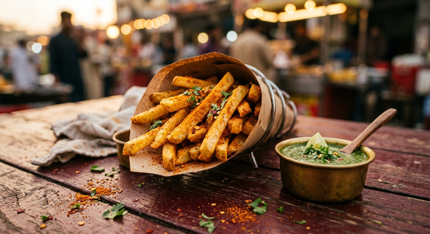 Masala Fries: Houston's Crispiest Street-Cart Secret