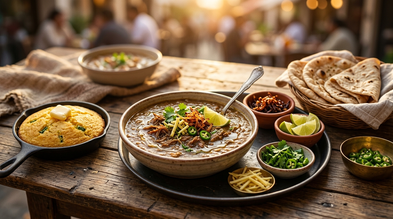What to Eat with Haleem: 5 Traditional + 1 Texas Side