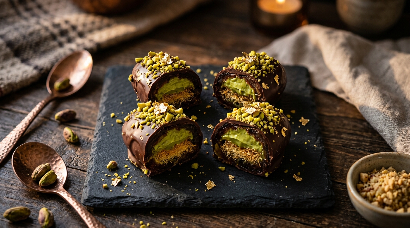 Chocolate Covered Konafa Dates (4-pack)